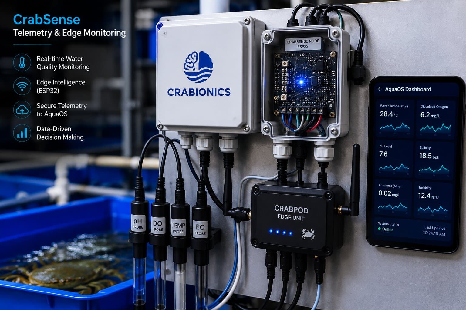 Sensor node and telemetry instrumentation.